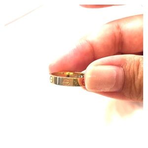 Cartier love wedding band.